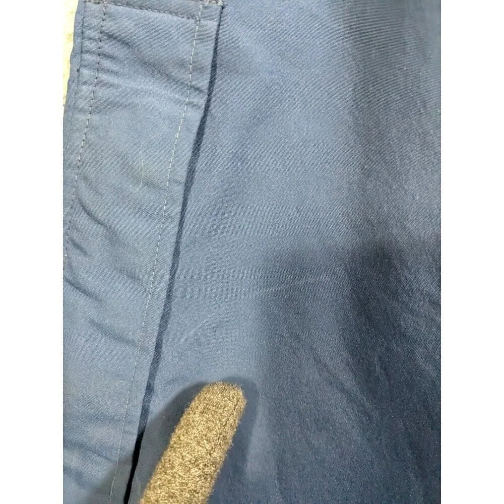 Vintage Cabelas Pants Small Wind Rain Outdoor Zip Ankles Pull On Blue